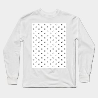 White Retro Aesthetic Stars / VSCO Stars Long Sleeve T-Shirt